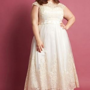 Chi Chi London Gold/Champagne Wedding Dress
